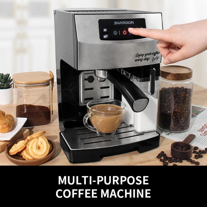 ABS Coffee Machine With Milk Frother SS304 Single Coffee Cappuccino ...