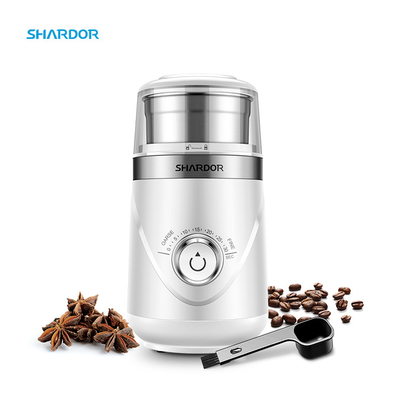 Timing Knob Coffee Bean Grinder Stainless Steel Automatic Adjustable Burr Grinder