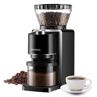Adjustable SHARDOR Anti Static Burr Coffee Grinder 2-12 Cup Bean Electric