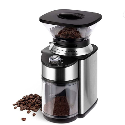 Stainless Steel Electric Conical Burr Coffee Grinder Espresso Coffee Press 19 Setting
