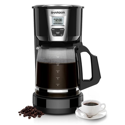 CM515B Home Drip Coffee Maker Warm Automatic Programmable 1.8L White 12 Cup Coffee Maker