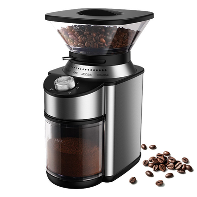 Small Conical Burr Coffee Grinder Adjustable 19 Setting Espresso Commercial Coffee Makers