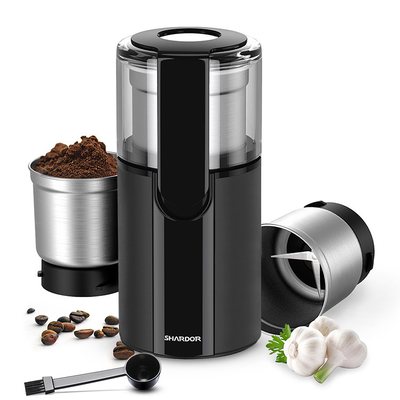 Electric Spice Grinder Machine Multiple Settings Burr Mill Coffee Grinder With 2 cups