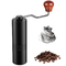 Wooden Hand Steel Flat Burr Manual Coffee Grinder Adjustable 28g 12 Settings