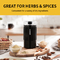 150W Commercial Electric Coffee Grinder 60g Capacity , 304 Stainless Steel Spice Grinder