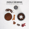 Parsley Cinnamon Mini Electric Espresso Maker , 70g Capacity Auto Grind Coffee Maker
