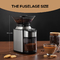 200W Espresso Burr Coffee Grinder With Blue LED Light and Safety Lock