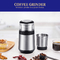 SS304 Spice Grinder Machine Automatic Coffee Grinder And Maker With 2 Removable Bowls