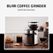 Portable Electric Adjustable Burr Coffee Grinder Silver 240g Professional Coffee Maker