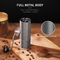 Silver Manual Hand Coffee Grinder CNC Cutting Capacity 25g Handheld Electric Burr Grinder