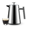 1000ML Automatic French Press Coffee Maker Travel Stainless Steel Double Wall