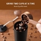 Black Espresso Manual Coffee Grinder Wood Handle Conical Burr Hand Coffee Grinder