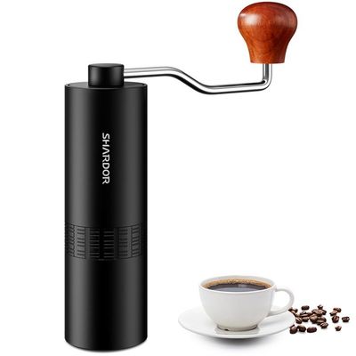 Adjustable Portable Manual Coffee Grinder Aluminum Alloy Stainless Steel Burr Grinder